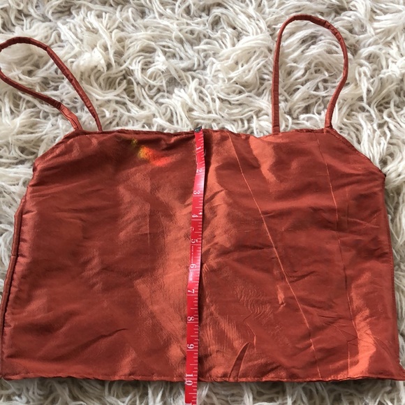 HANDMADE Raw Silk Crop Top, XS - Picture 5 of 12
